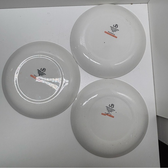 Set of 3 Johnson Bros Ironstone dinner plates in Pasadena pattern - Picture 9 of 11